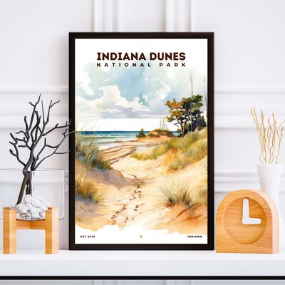Indiana Dunes National Park Poster, Travel Art, Office Poster, Home Decor | S8 - image5